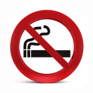 No Smoking Sign, isolated on white background