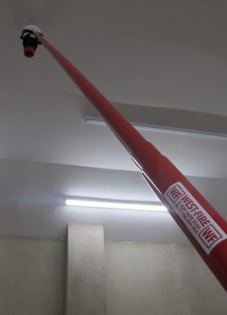 Fire Alarm Tester on extended pole